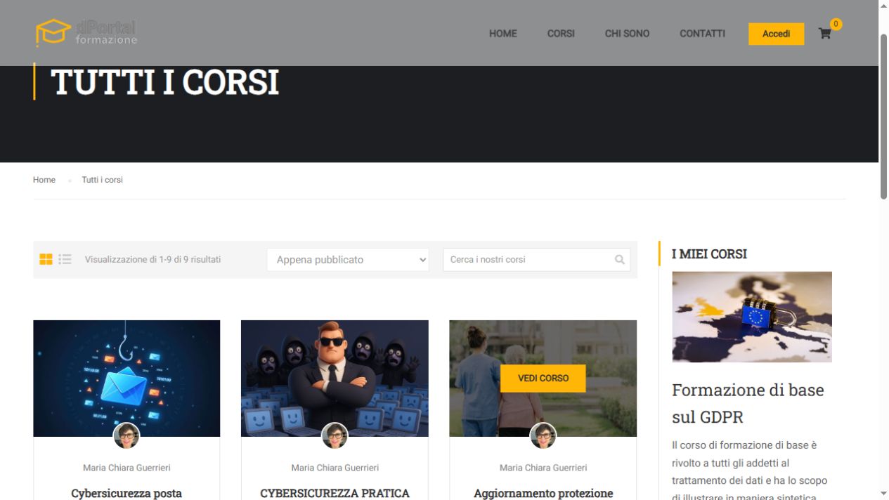 Catalogo reale dei corsi di dPortal Formazione